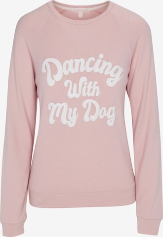 PJ Salvage Pajama Shirt ' Let's Dance ' in Pink: front
