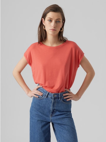 VERO MODA T-shirt 'AVA' i orange: framsida