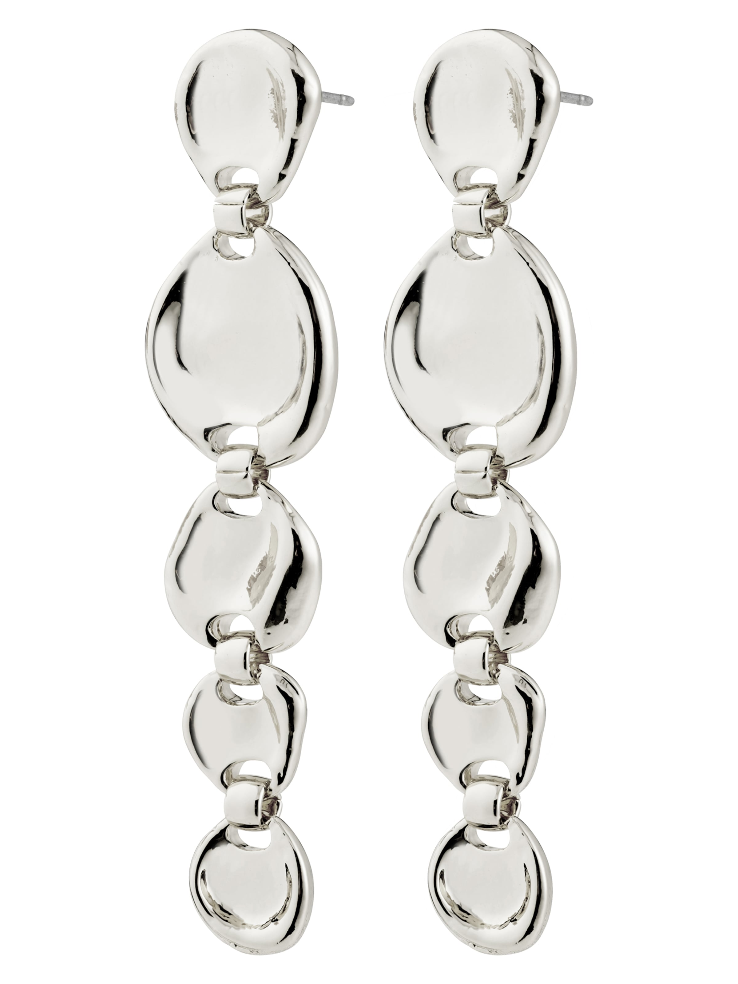 Pilgrim Kolczyki 'Sparkle' w kolorze srebrny: przód