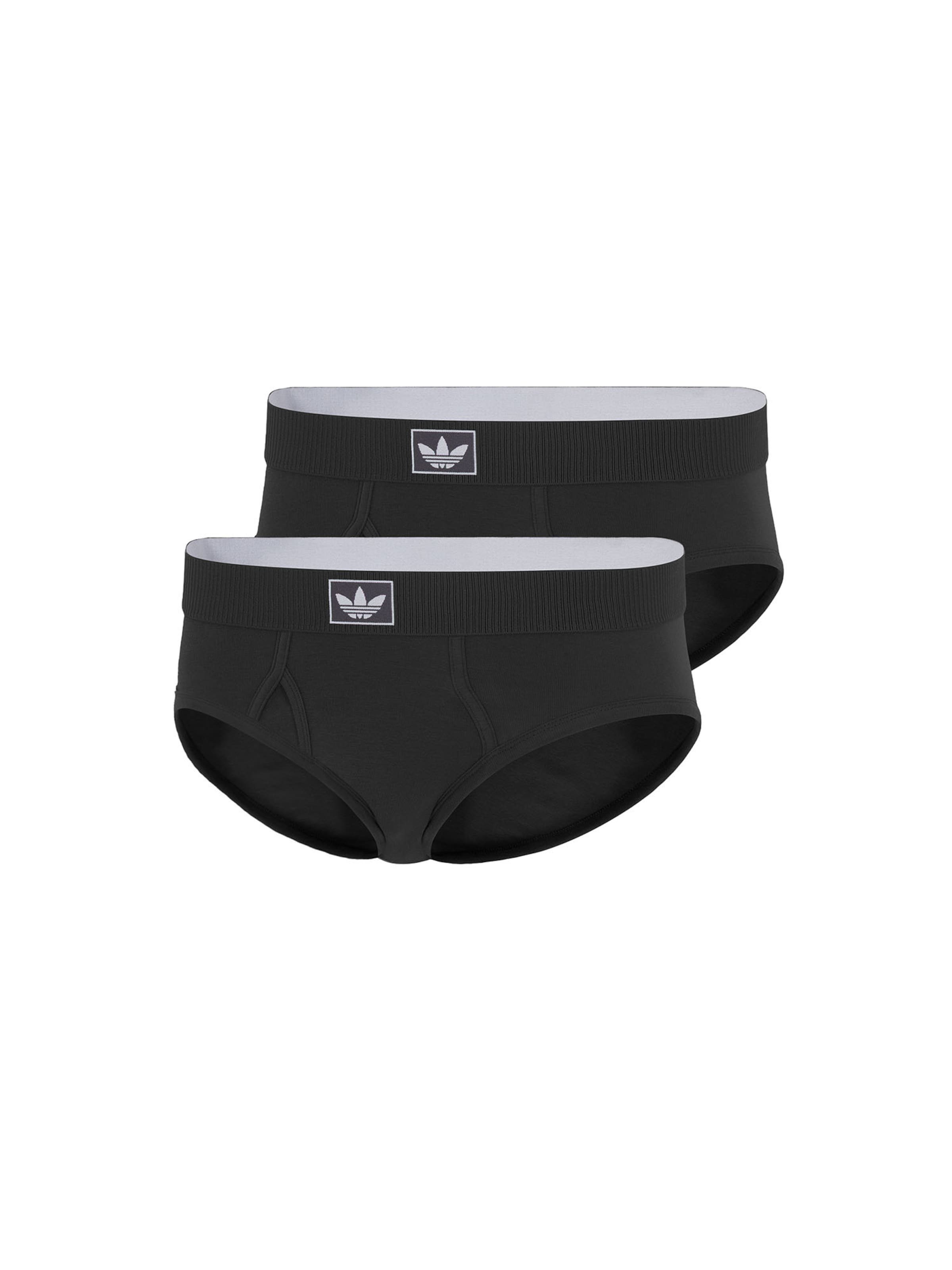 ADIDAS ORIGINALS Slip ' Comfort Cotton Rib ' in Zwart: voorkant