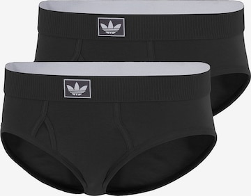 ADIDAS ORIGINALS Slip ' Comfort Cotton Rib ' in Zwart: voorkant