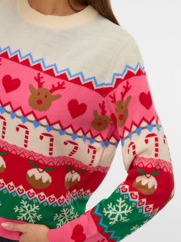 VERO MODA Sweater 'VMNewChristmasStuff' in White