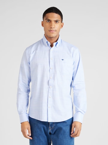 FYNCH-HATTON - Regular Fit Camisa 'Summer' em azul: frente