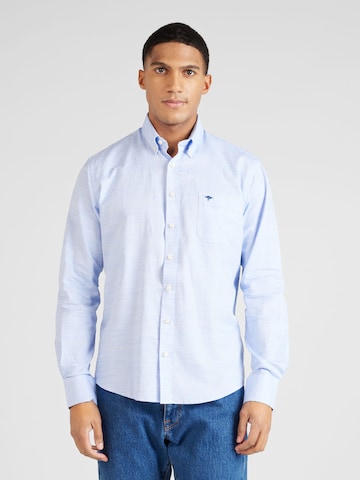 FYNCH-HATTON Regular fit Button Up Shirt 'Summer' in Blue: front