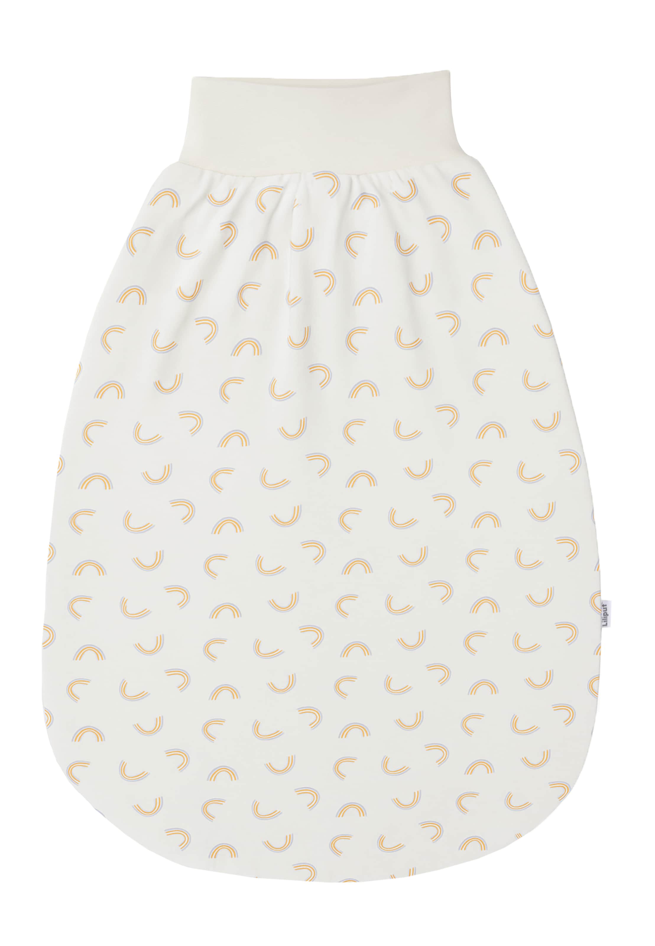 LILIPUT Strampelsack 'Regenbogen' in Beige: Vorderseite