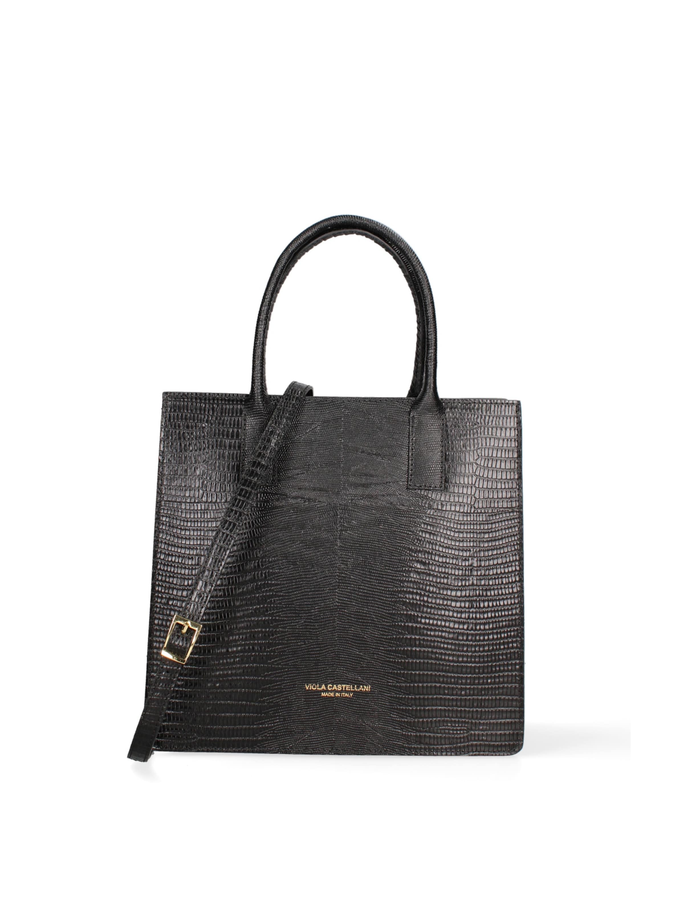 Borsa a mano di Viola Castellani in nero: frontale