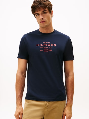 Tricou de la TOMMY HILFIGER pe albastru: față