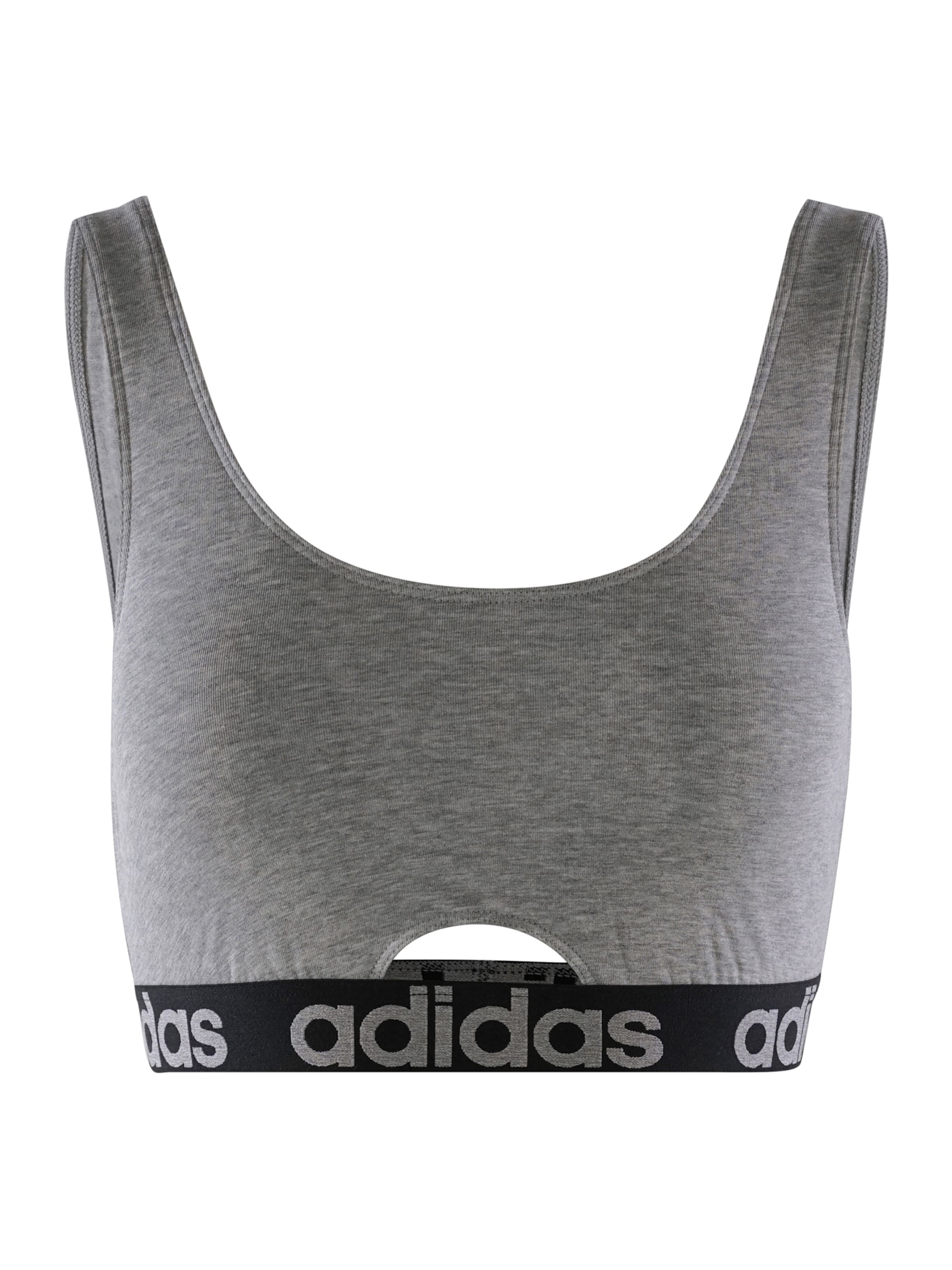 Bustier Soutien-gorge de sport ADIDAS SPORTSWEAR en gris : devant