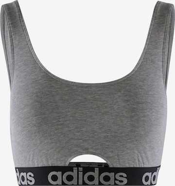 ADIDAS SPORTSWEAR Sport Bustier ' SCOOP BRALETTE ' in Grau: predná strana