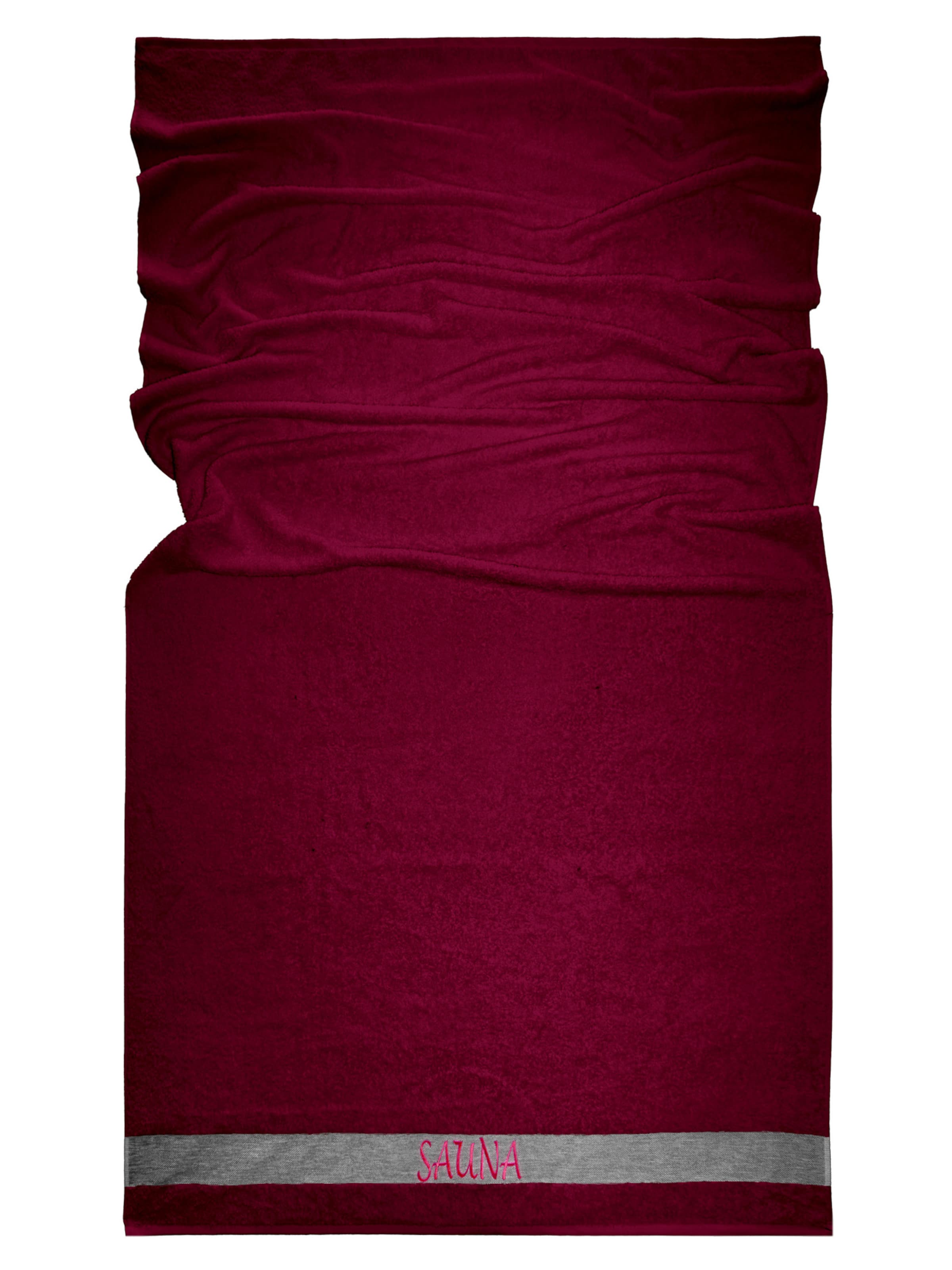 Lashuma Handtuch 'Lima'‌‌‌‌‌‌‌‌‌ in Rot: Vorderseite