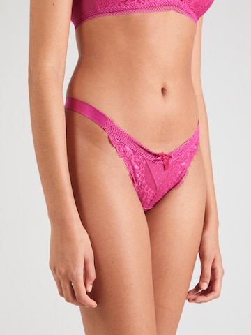 Hunkemöller Thong in Pink: front