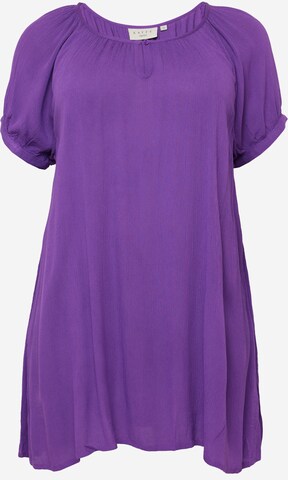 KAFFE CURVE Tunic 'Ami' in Purple: front