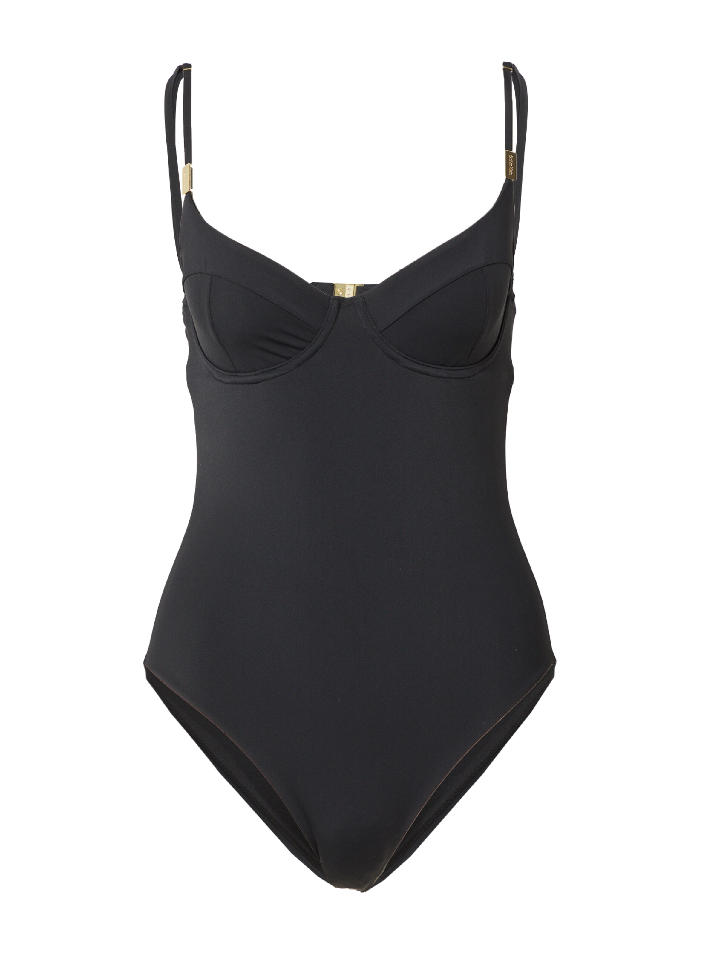 Costume intero di Calvin Klein Swimwear in nero: frontale