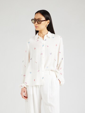 NÜMPH Blouse in Wit: voorkant