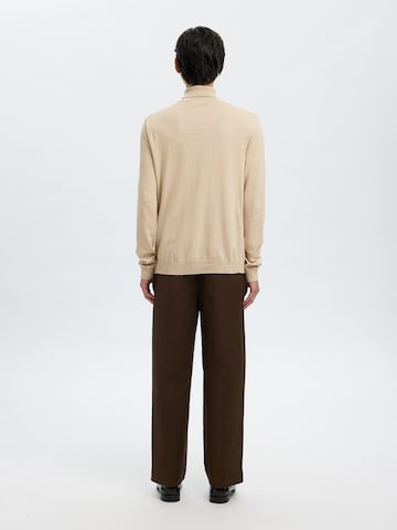 SELECTED Regular fit Trui 'SLHBerg' in Beige