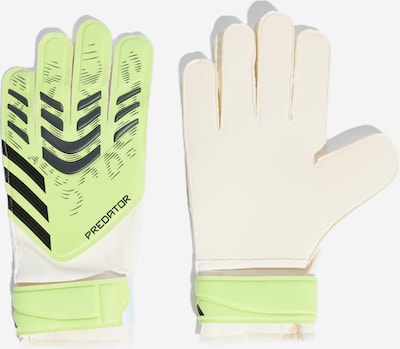 S dydžio Sportinės pirštinės 'Predator' iš ADIDAS PERFORMANCE, spalva – šviesiai žalia / juoda / balta, Prekių apžvalga