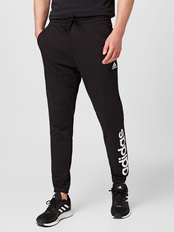 ADIDAS SPORTSWEAR Slimfit Sporthose 'Essentials' in Schwarz: predná strana