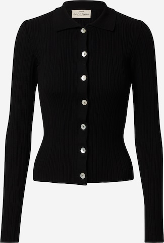 A LOT LESS Knit Cardigan 'Ruby' in Black: front