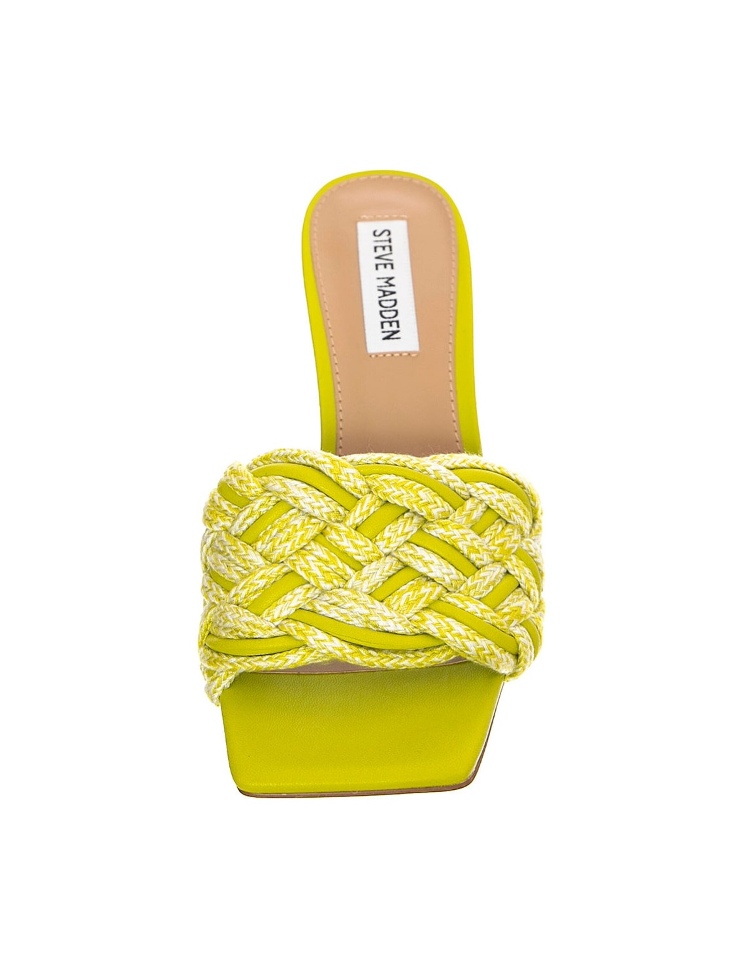 STEVE MADDEN Klapki 'Womens Espresso Citron Mule Sandals' w kolorze zielony