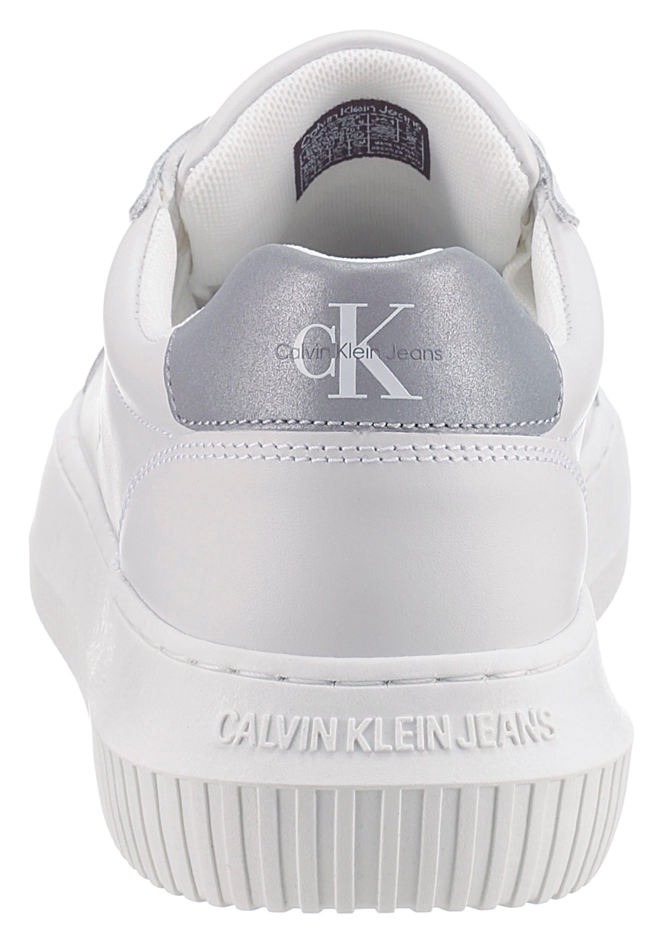 Witte calvin online klein sneakers