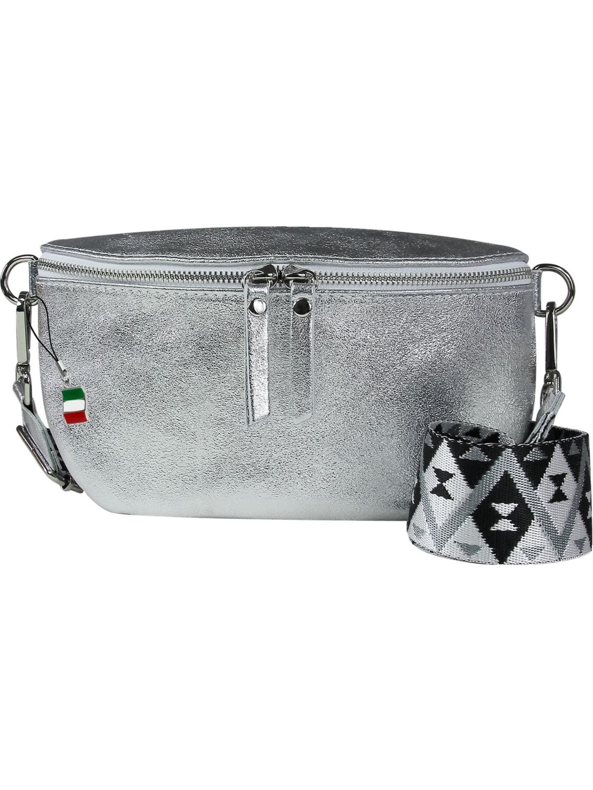 Sacs banane Florence en argent : devant