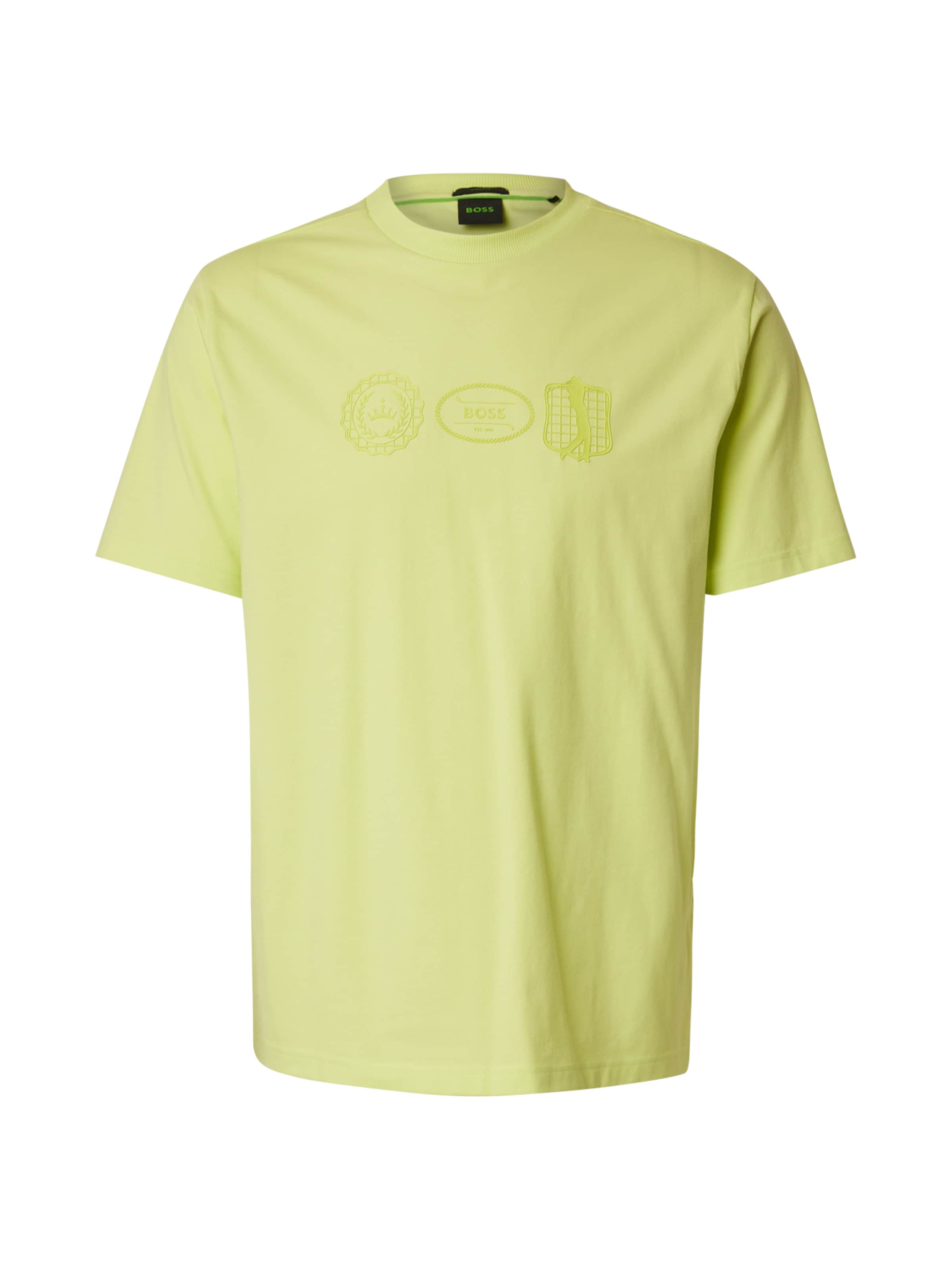 Tricou de la BOSS pe verde: față