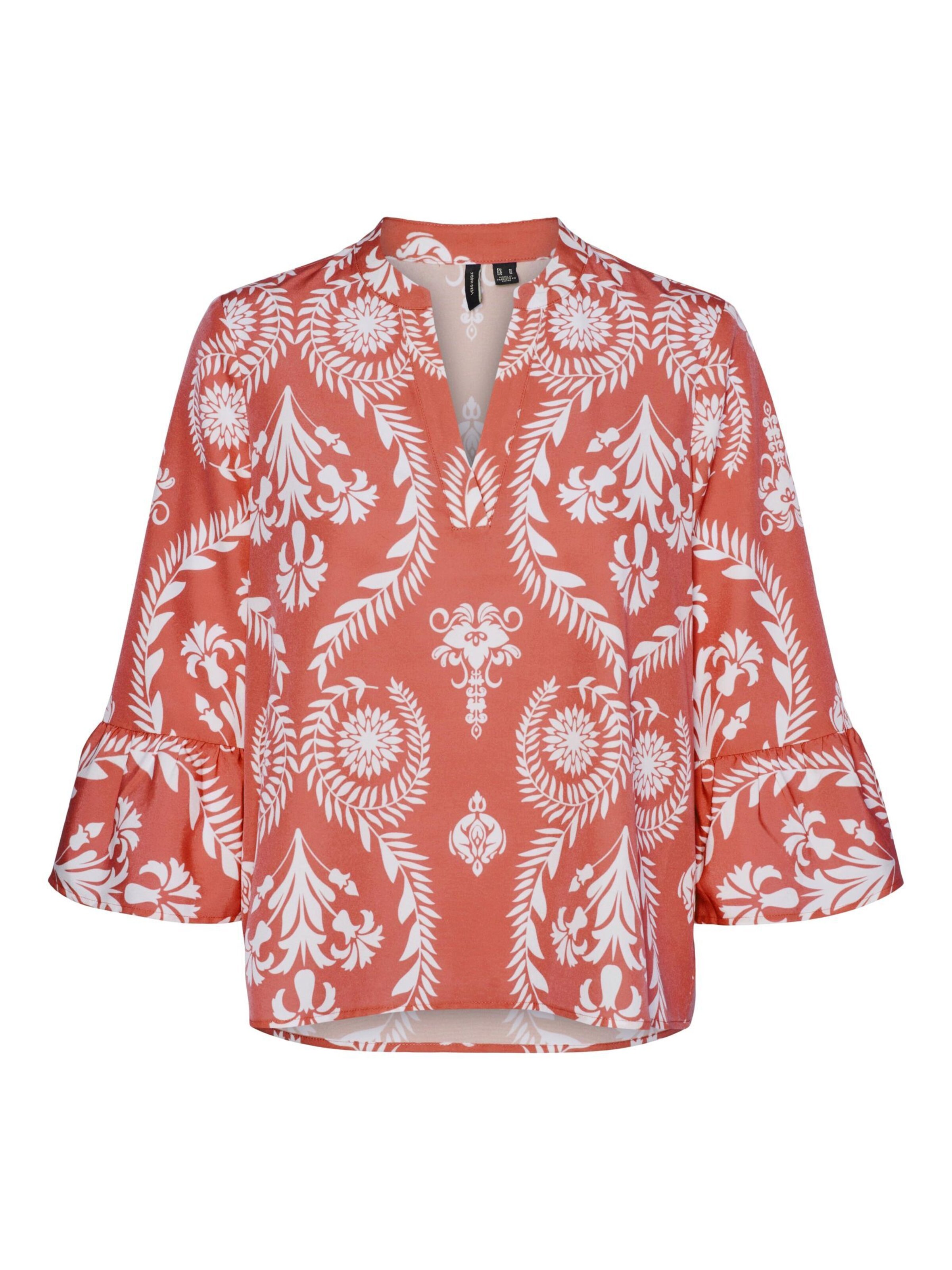 Chemisier VERO MODA en orange : devant