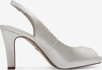 TAMARIS Slingback Pumps in White