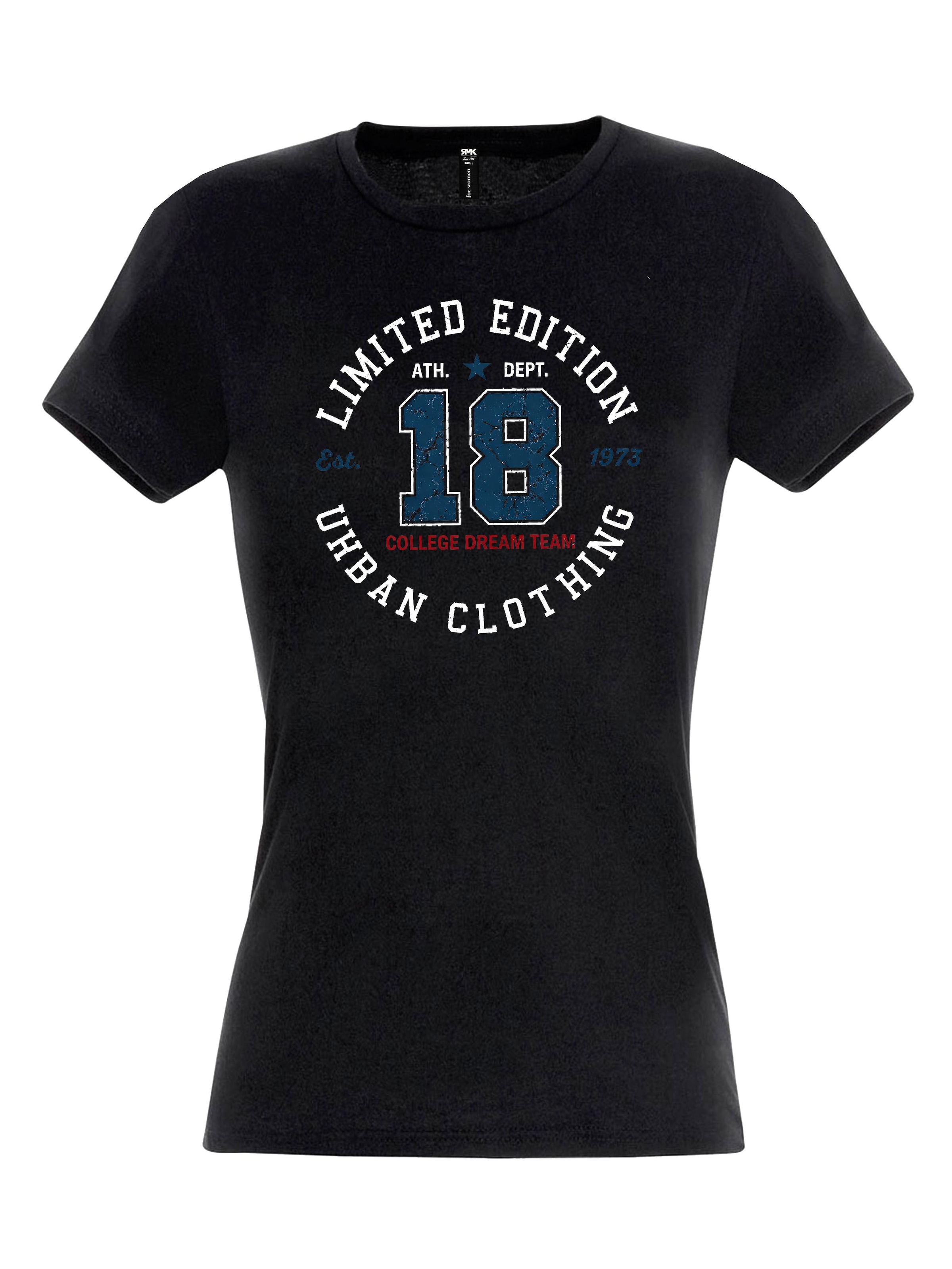 RMK Shirt 'College 18' in Black: front