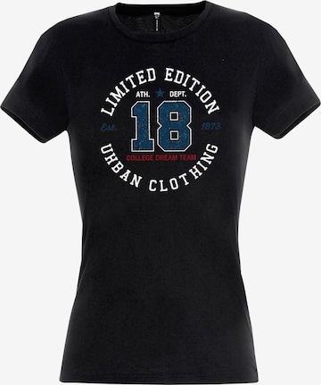 RMK Shirt 'College 18' in Black: front