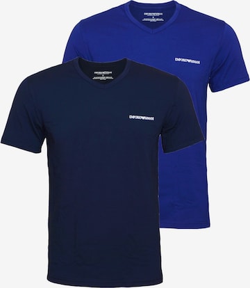 T-Shirt Emporio Armani en bleu : devant