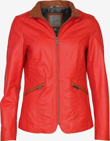 JCC Between-Season Jacket in Red: front