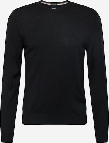Pullover 'Botto-L' di BOSS in nero: frontale