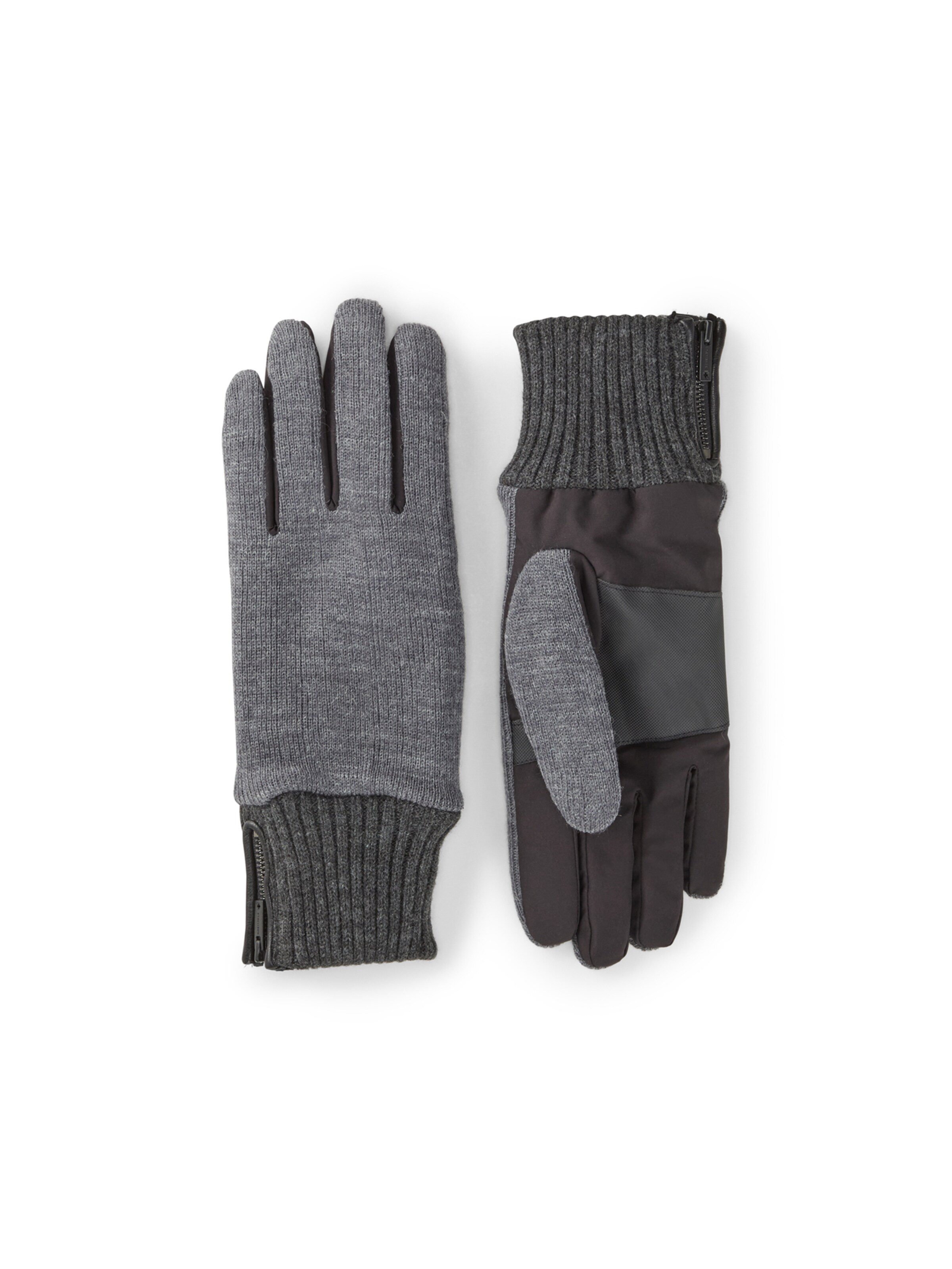 STRELLSON Vingerhandschoenen in Grijs: voorkant
