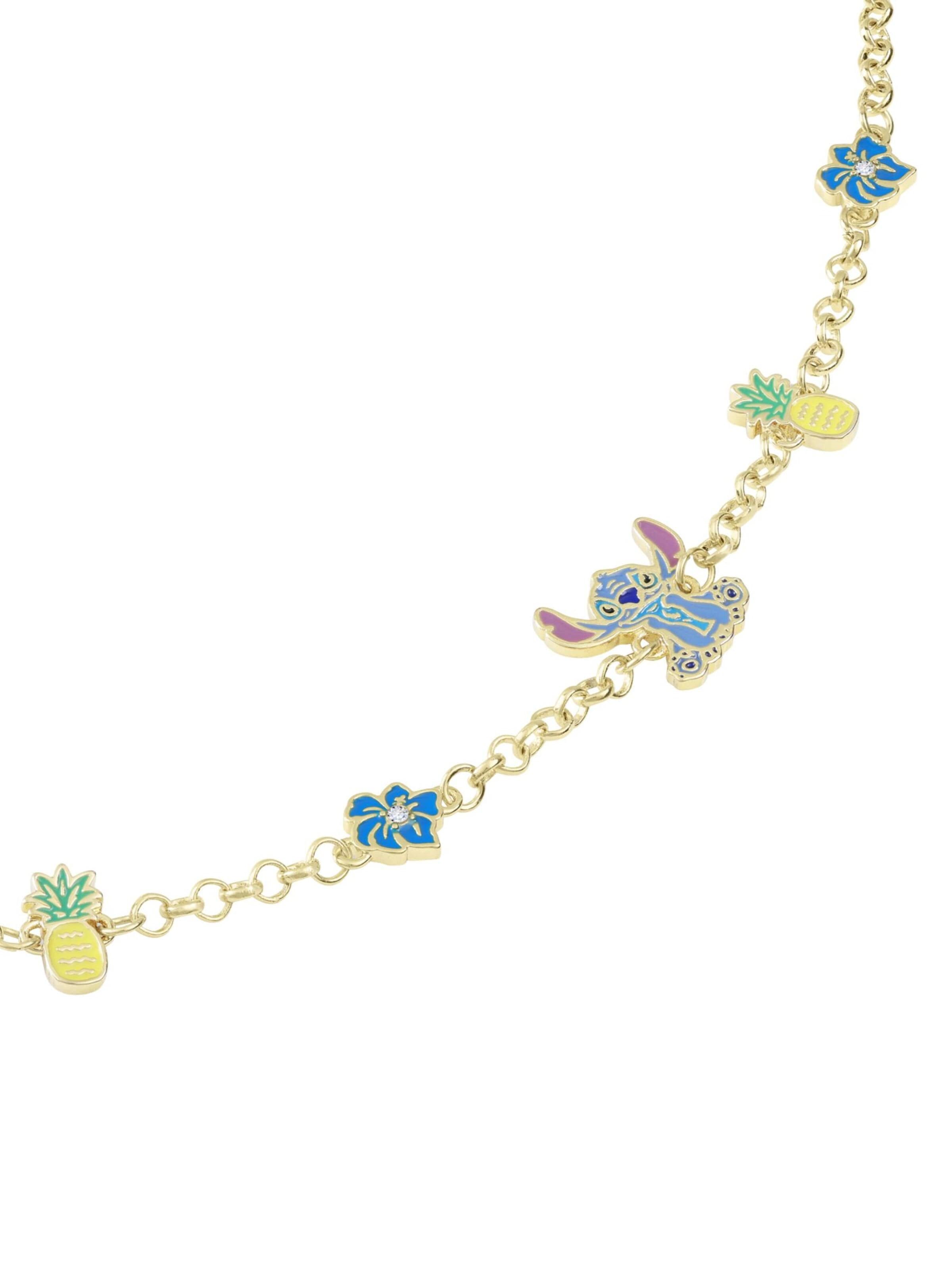 Bijou 'Stitch Ananas & Blumen' DISNEY en mélange de couleurs
