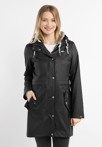 Schmuddelwedda Raincoat in Black: front