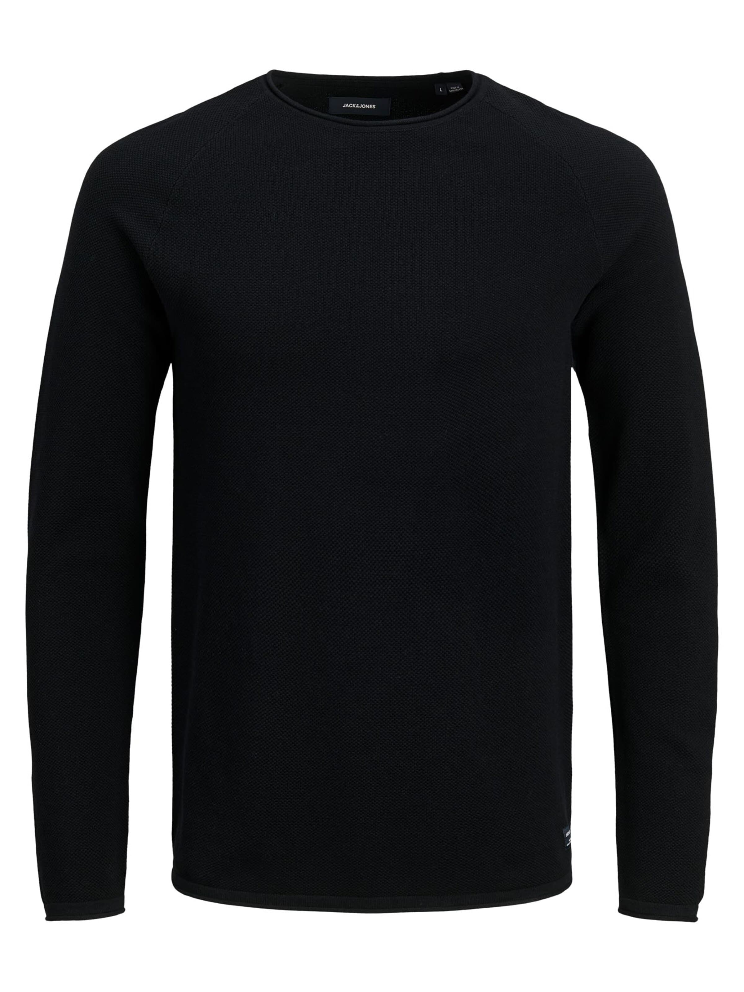 JACK & JONES Pullover 'Hill'‌ in Schwarz: Vorderseite