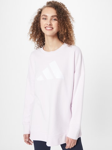 ADIDAS PERFORMANCE - Sweatshirt de desporto em rosa: frente