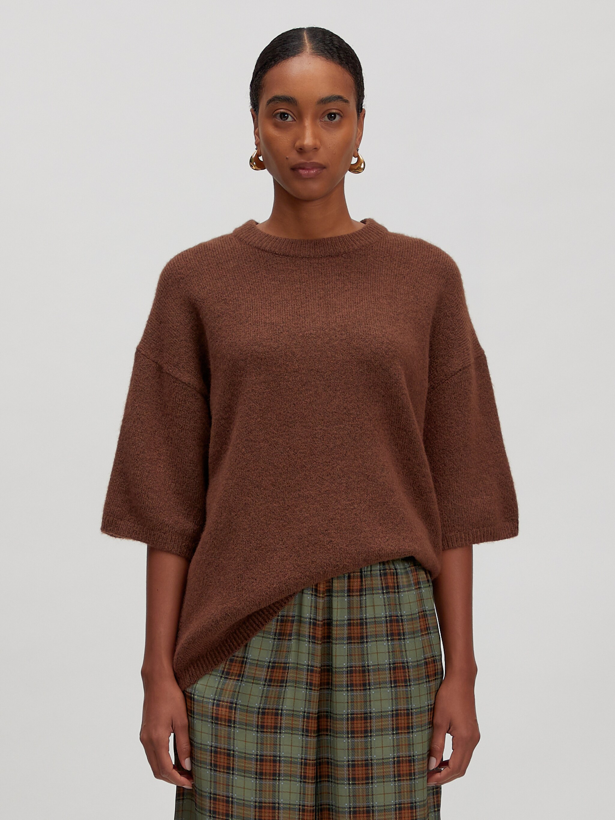 EDITED Produkte Pullover 'Kristine Wool' braun