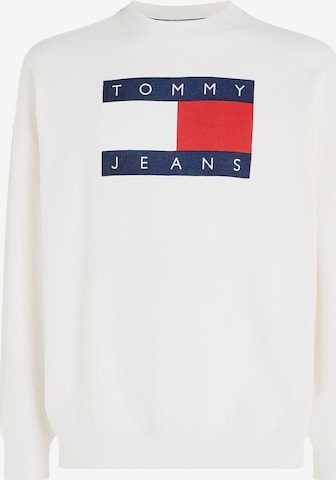 Sweat-shirt Tommy Jeans en blanc : devant