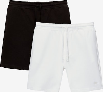 Pull&Bear Shorts in schwarz / weiß, Produktansicht