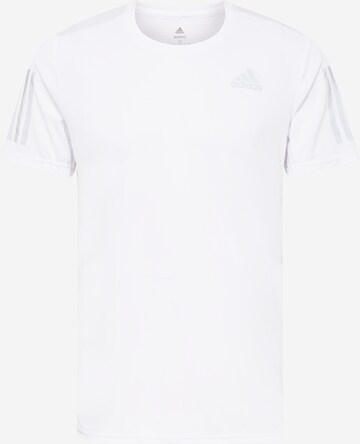 ADIDAS SPORTSWEAR - Camiseta funcional 'Own The Run' en blanco: frente