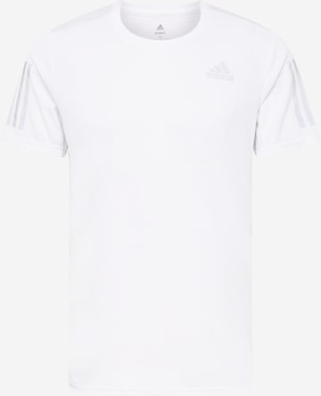 ADIDAS PERFORMANCE Funksjonsskjorte 'Own the Run' i hvit: forside