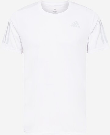 ADIDAS PERFORMANCE - Camiseta funcional 'Own the Run' en blanco: frente