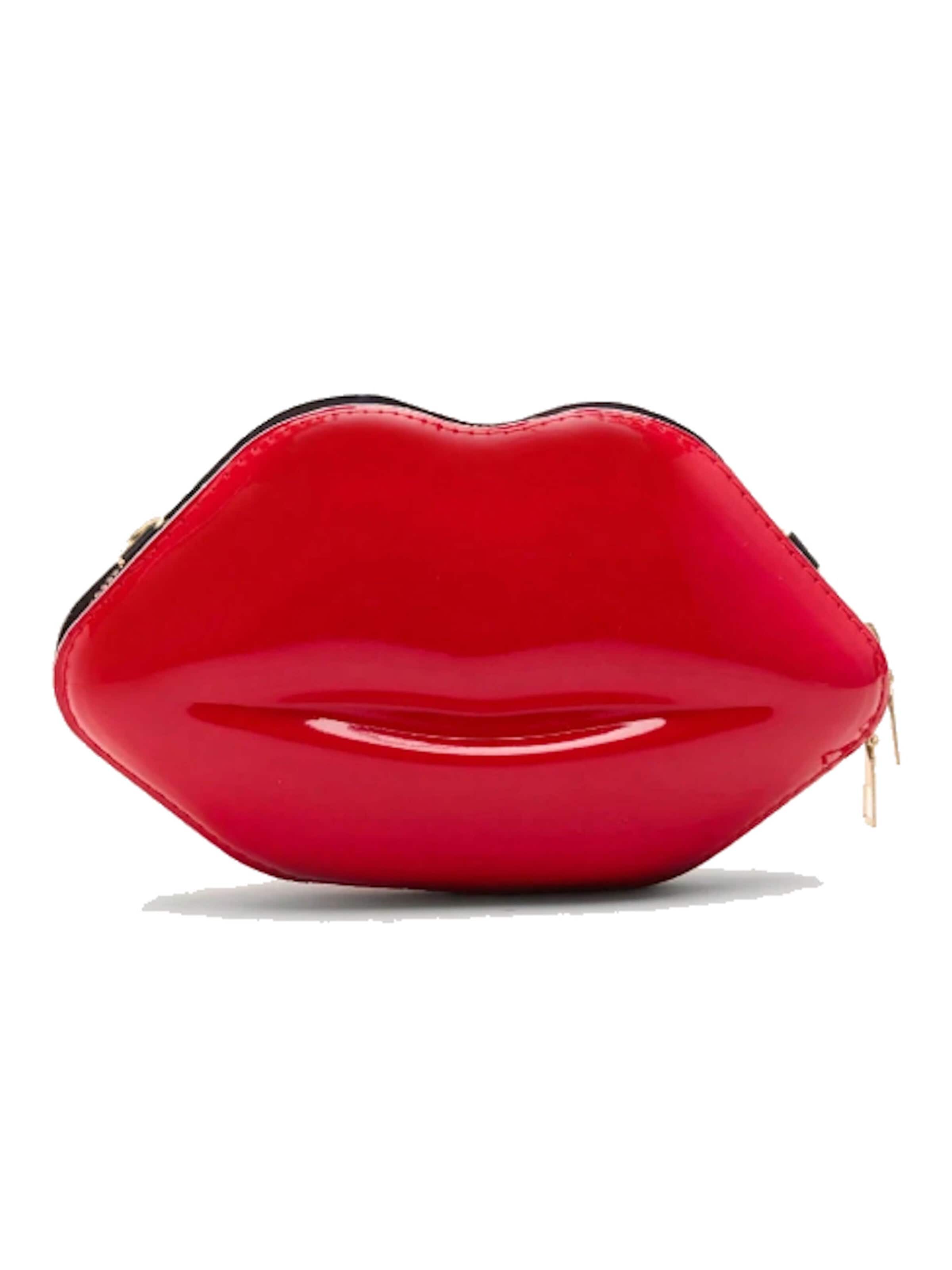 Tomshop24-7 Clutch 'Glänzende Lippen' in Red: front