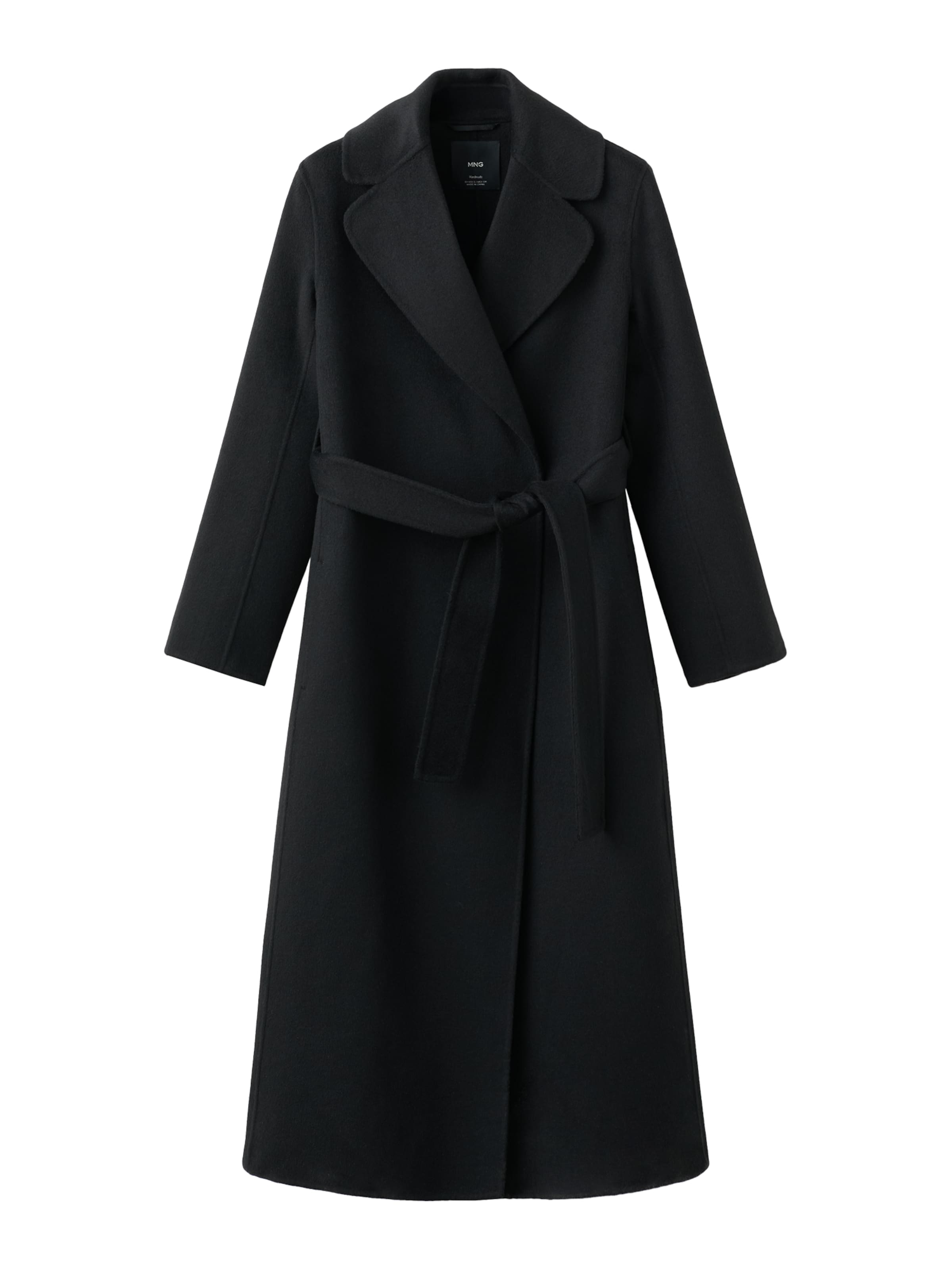 MANGO Přechodný kabát 'BATIN' – černá: přední strana