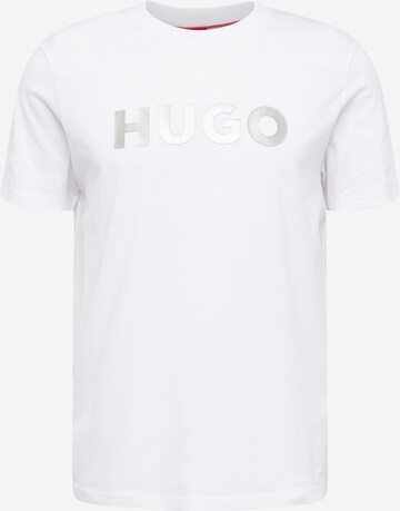 HUGO T-shirt 'Dulivio' i vit: framsida