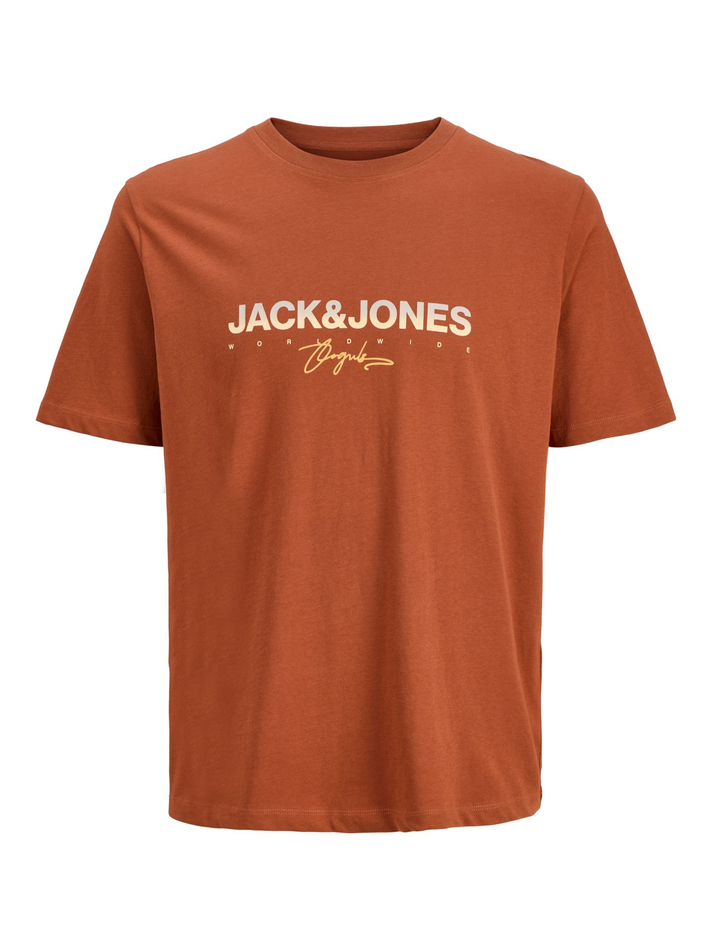 T-Shirt 'JORCanggu' Jack & Jones Junior en rouge : devant