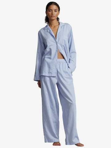 Polo Ralph Lauren Pyjama ' Jacquard Polo Player ' in Blauw: voorkant