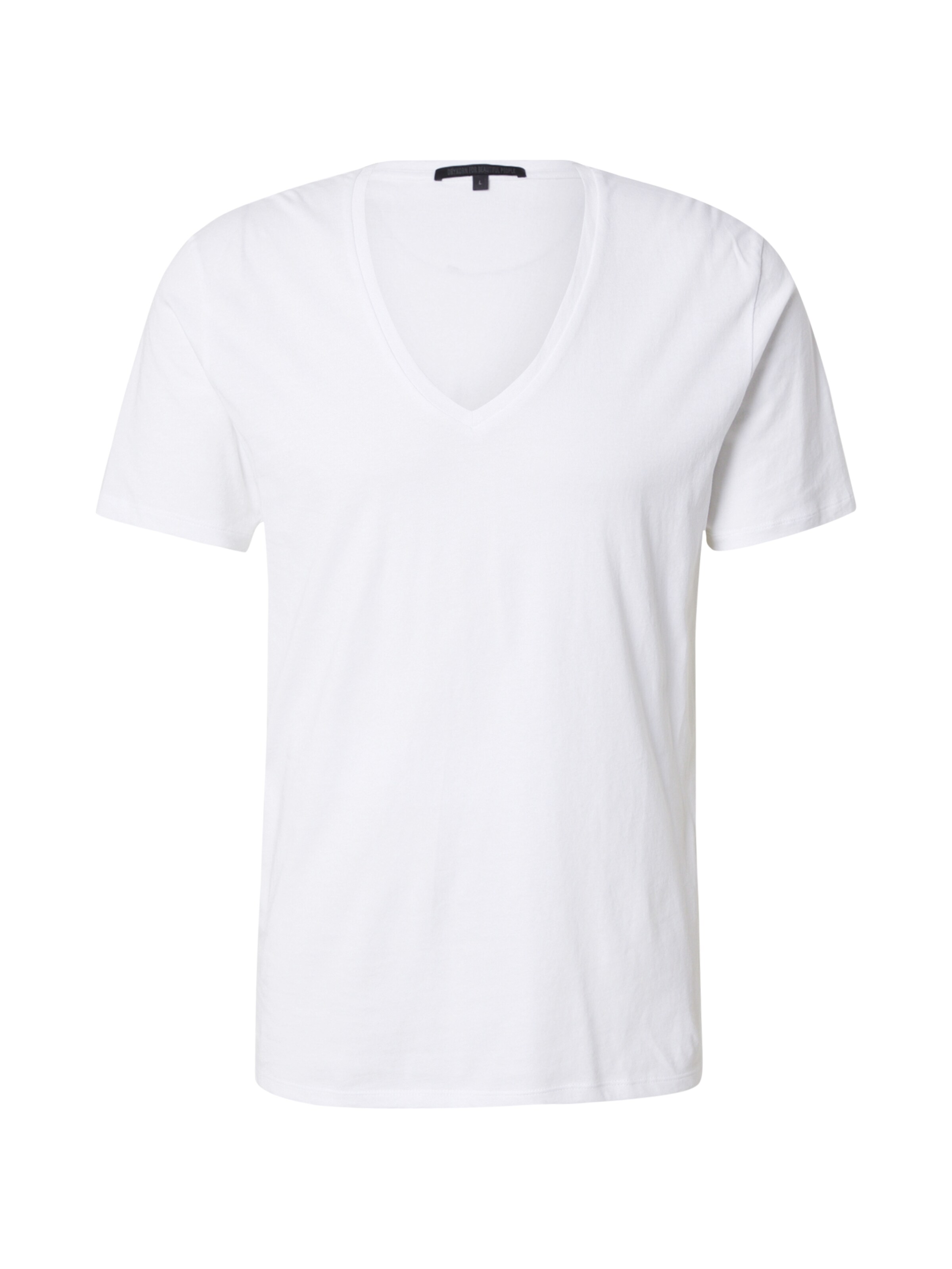Coupe regular T-Shirt 'Quentin' DRYKORN en blanc : devant